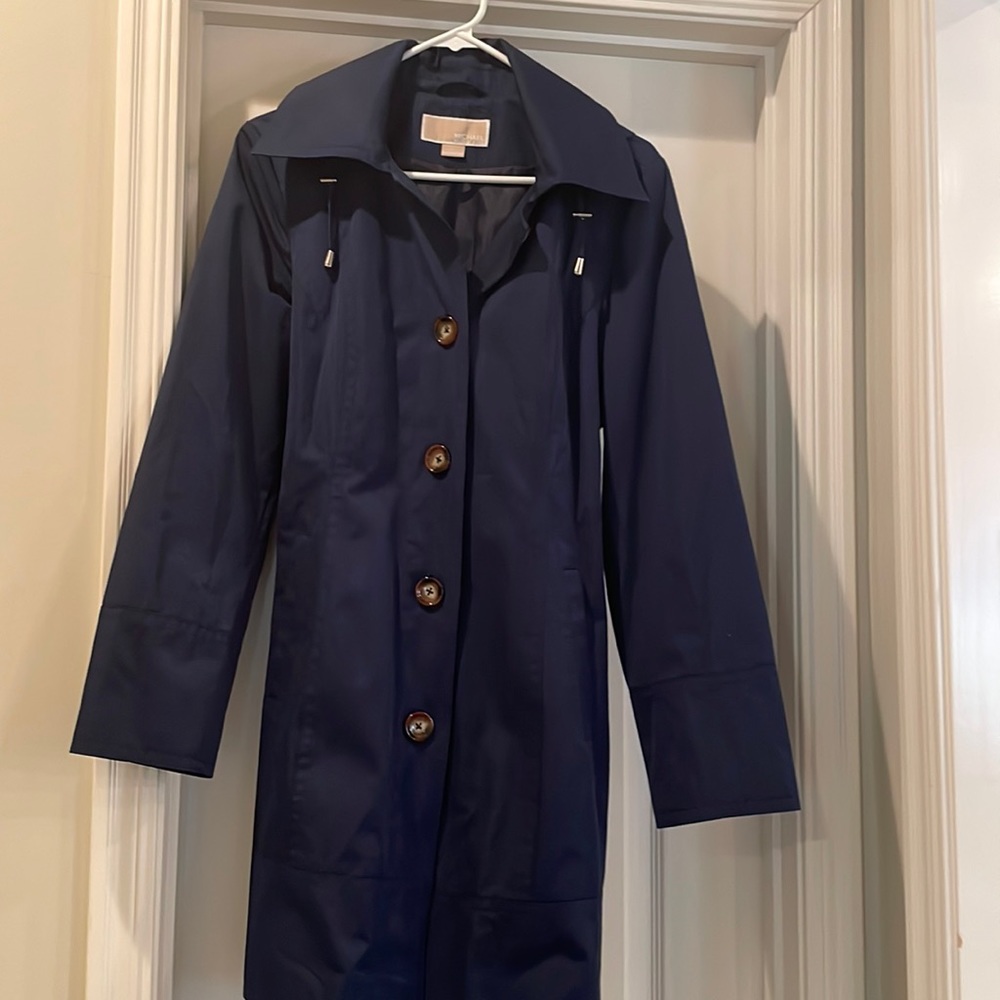 Navy trench coat